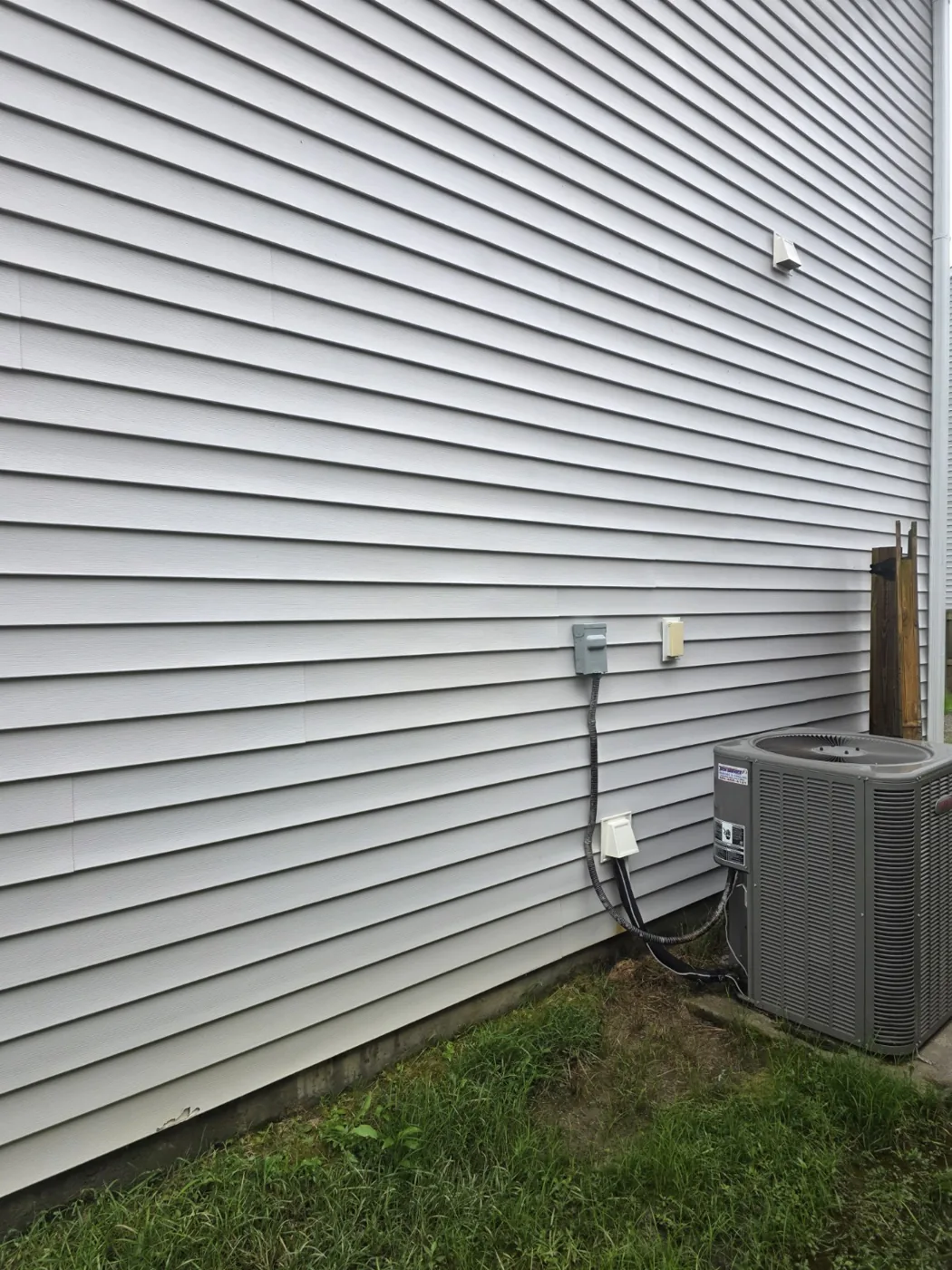Siding after cleaning
